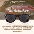 thumbnail image 2 of Sunglass Monster Full Lens Reading Sunglasses for Men and Women, Black, 2 of 6