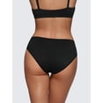 thumbnail image 2 of Calzones CRZ YOGA Softhold Bikini Paquete de 3 Negro Mediano, 2 of 4