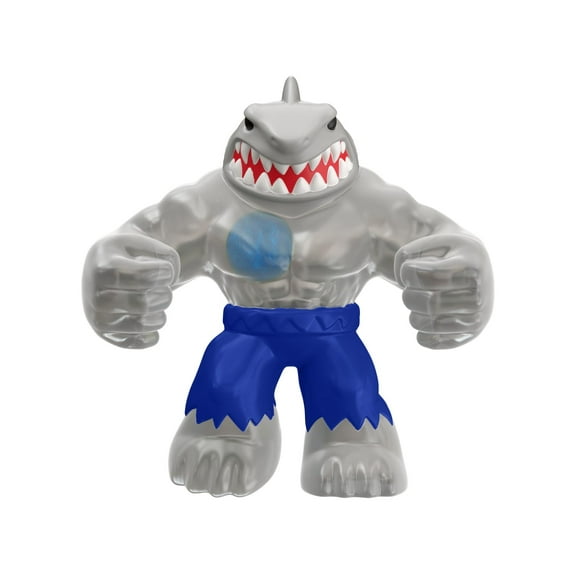 Heroes Of Goo Jit Zu Goo Shivers Dc Super Méchant Figurine d'Action Extensible Hydro Attack King Shark. Incroyablement Mushy Dc 4.2 Pouces" Figurine Jouet. Écrase le Cœur!