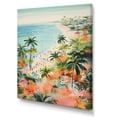 thumbnail image 2 of Designart "Coastal Beach Scene Paradise in Pastel Colors III" Coastal Canvas Wall Art - Coastal Pink Coastal Beach Entryway Wall Art, 2 of 6