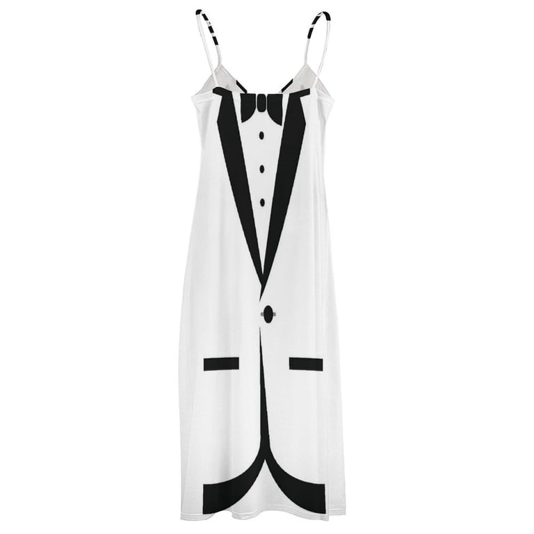 tuxedo black and white dress JHWJH25 Funny Sleeveless Women's Evening Dress Womans Clothing, Size: 3XL sale knitwear filling out size Medium COLOR:As Photo(Royal Blue) Jennifer Lopez Turns Heads