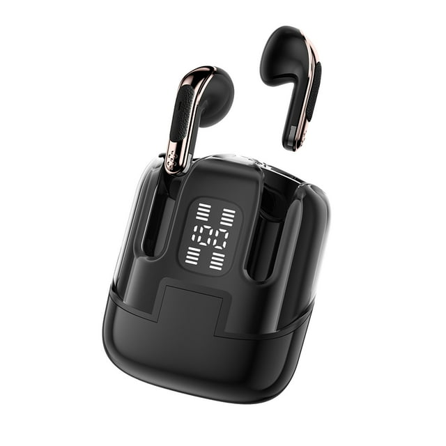 Black 2-In-1 Bluetooth Earphones For Two People With High Battery, Low Latency & Surround Sound, 5.4 Bluetooth Version For Stable Connection, Perfect For Sharing Music & Movies