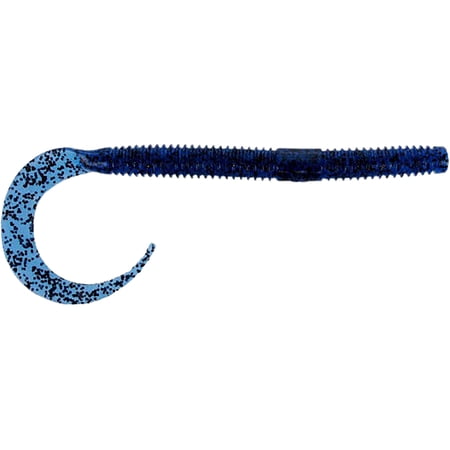 Yamamoto 10 Ichi Worm Blue W/Large Black Flake