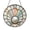 Acrylic 3.5 Inch, variant on Decorative Sea Shell Pearl Window Hanging Stained Glass Style Suncatcher, Coastal Window Panel Art, Window Decoration Gift
