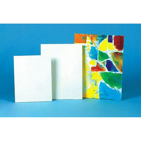 Sax Genuine Canvas Panels Choice of Size, White, Case of 36