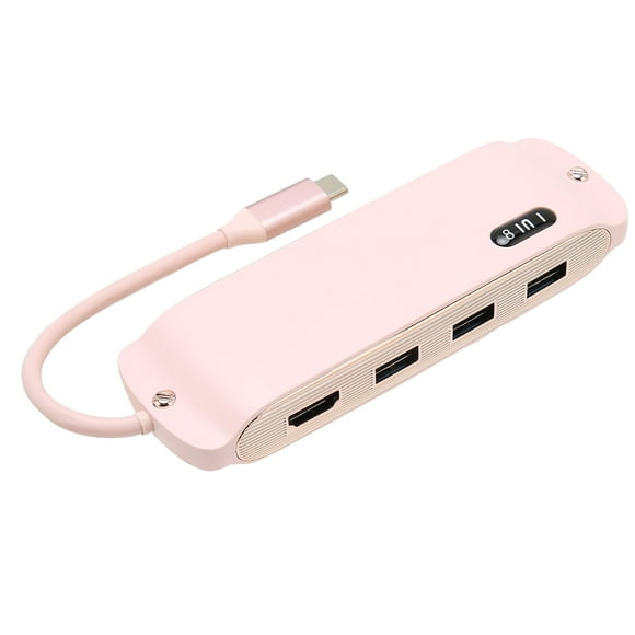 8 In 1 Multifunctional Docking Station, 4K X 1, USB3.0 X 1, USB2.0 X 2, USB C PD Interface X 1, RJ45 Interface X 1, Storage Card X 1, Memory Card X 1