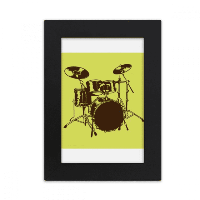 MÚSICA clÁsica Marco de Fotos de escritorio imagen Arte Negro Pintura 5x7 pulgadas