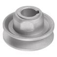 thumbnail image 1 of Polea de motor de embrague de máquina de coser industrial Uxcell de 15 mm de diámetro interno y 50 mm de diámetro de rueda de transferencia eléctrica de aluminio, 1 of 5