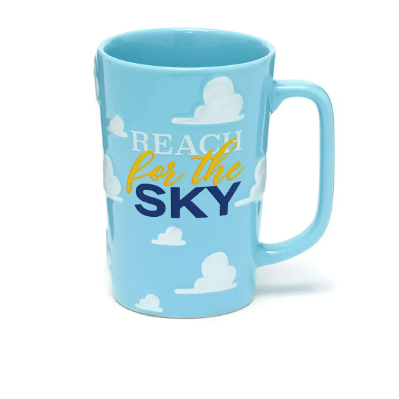Disney Toy Story Andy's Wallpaper Reach For The Sky Clouds Tall Coffee Mug New