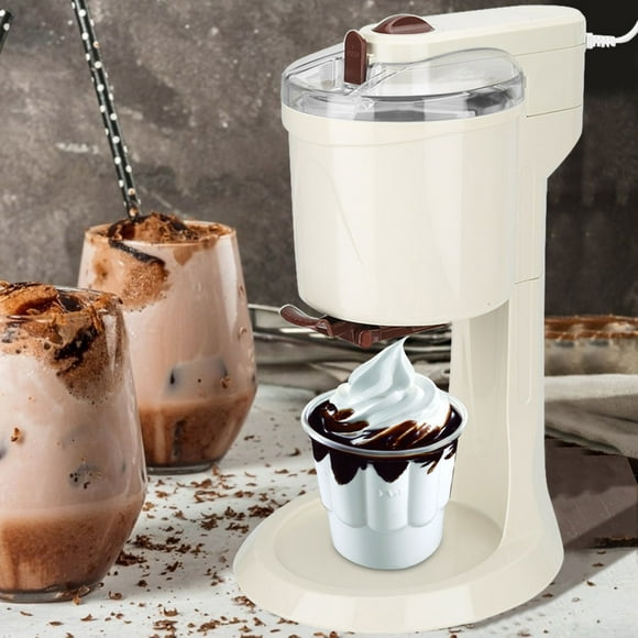 Ice Cream Maker, Ice Cream Maker Machine ABS Shell 20W 1L Large Capacity 4D Double Stirring Blades  For Ice Cream Cone For Ice Cream Ball For Sundae