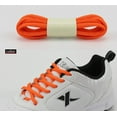 thumbnail image 2 of Santimon 2 Pairs Oval Cotton Shoelace for Canvas Sneakers Boots Athletic Shoes 51" Orange, 2 of 4
