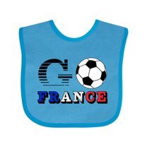 Inktastic Go, France Soccer, Football Boys or Girls Baby Bib