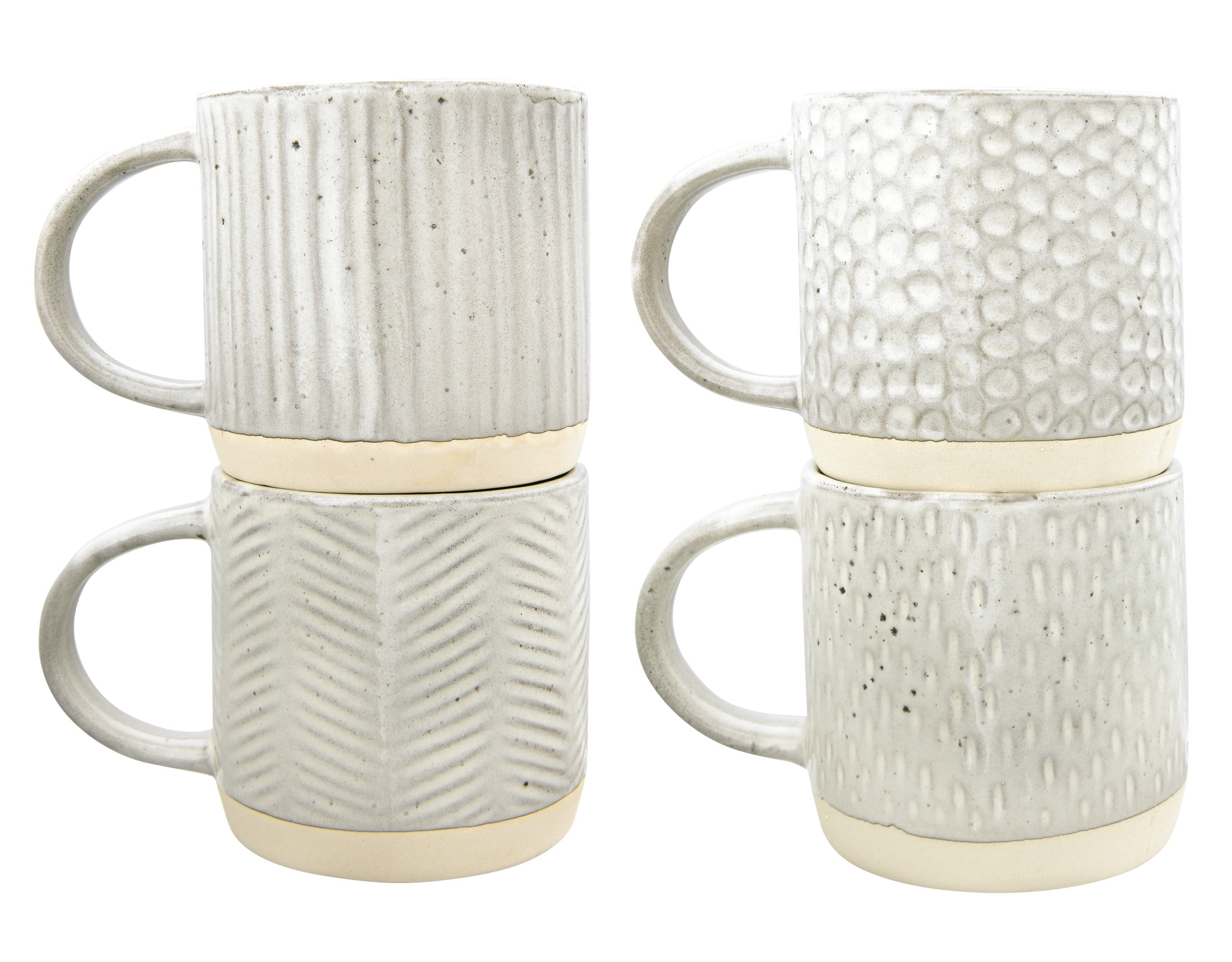 16oz Mug Debossed White Set of 2 16oz Mug Debossed White Set of 2