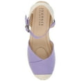 thumbnail image 5 of Journee Womens Ashlyn Wedge Heel Espadrille Sandals, Widths Available, 5 of 9