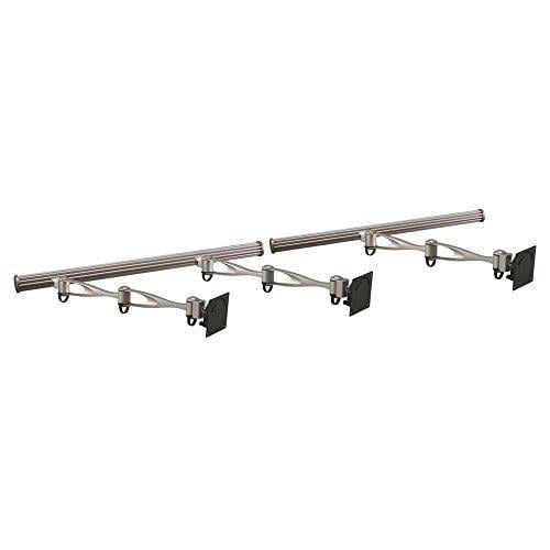 Support Mural pour Trois Moniteurs Double Bras