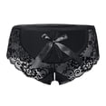 thumbnail image 2 of Women's Back Cutout Underpants Hot Patterned Low Rise Briefs Sexy Underwear, 2 of 3