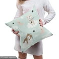 thumbnail image 5 of Ambesonne Nordic Fabric by the Yard Upholstery, Sleepy Bears on the Clouds, 5 Yards, Pale Mint Green Champagne, 5 of 5