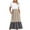 Khaki, variant on Kmdttou Women's Summer Fashionable Short Sleeve Pocket Round Neck Printing Loose Long Dress,Fashionable Casual Dresses for Women 2025