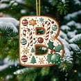 thumbnail image 3 of HCBY 26 Letters Christmas Ornaments Set, Acrylic Alphabet Pendants for DIY Personalized Tree Decor – Spell Names & Words, Home Holiday Decoration Crafts (B,3.1"), 3 of 5
