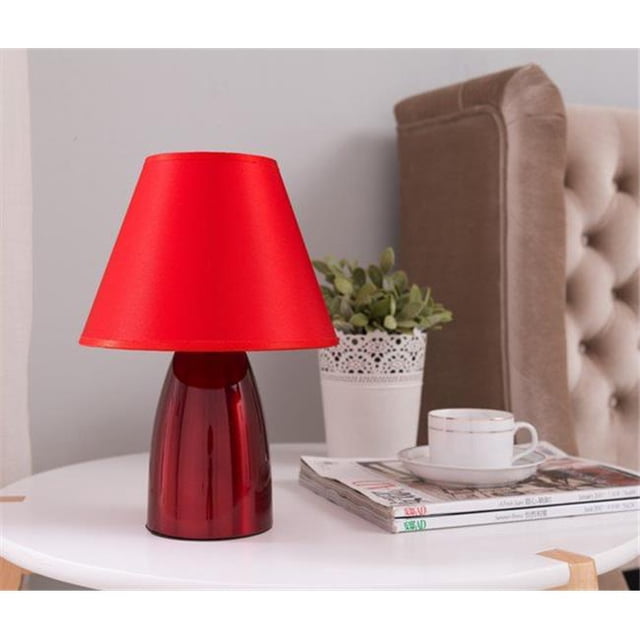 Inroom Furniture Designs L1031-R Table Lamp - Red, 11.5 x 8 x 8 in.