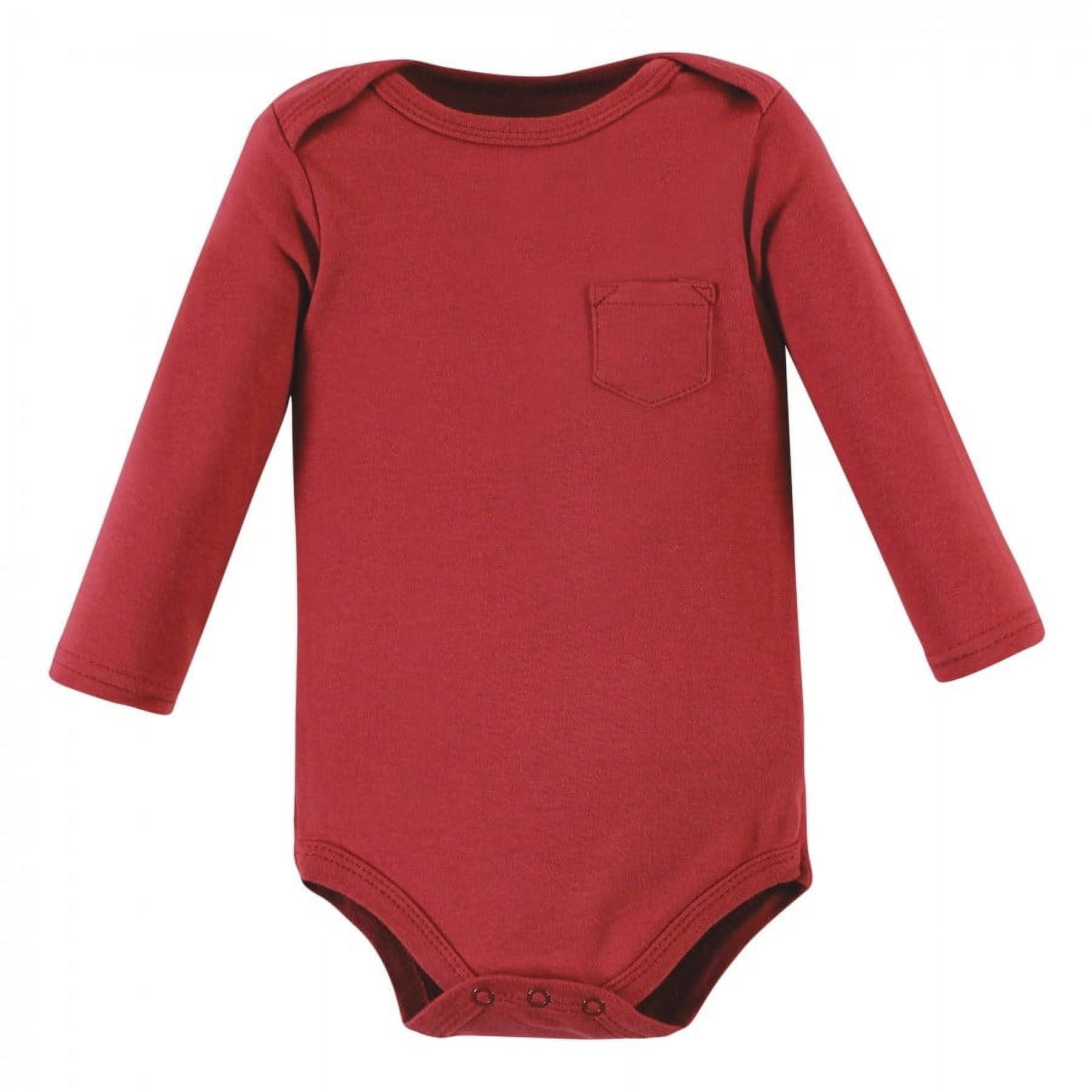 Hudson Baby Cotton Long-Sleeve Bodysuits, 5-Pack, Newborn- 24 Months