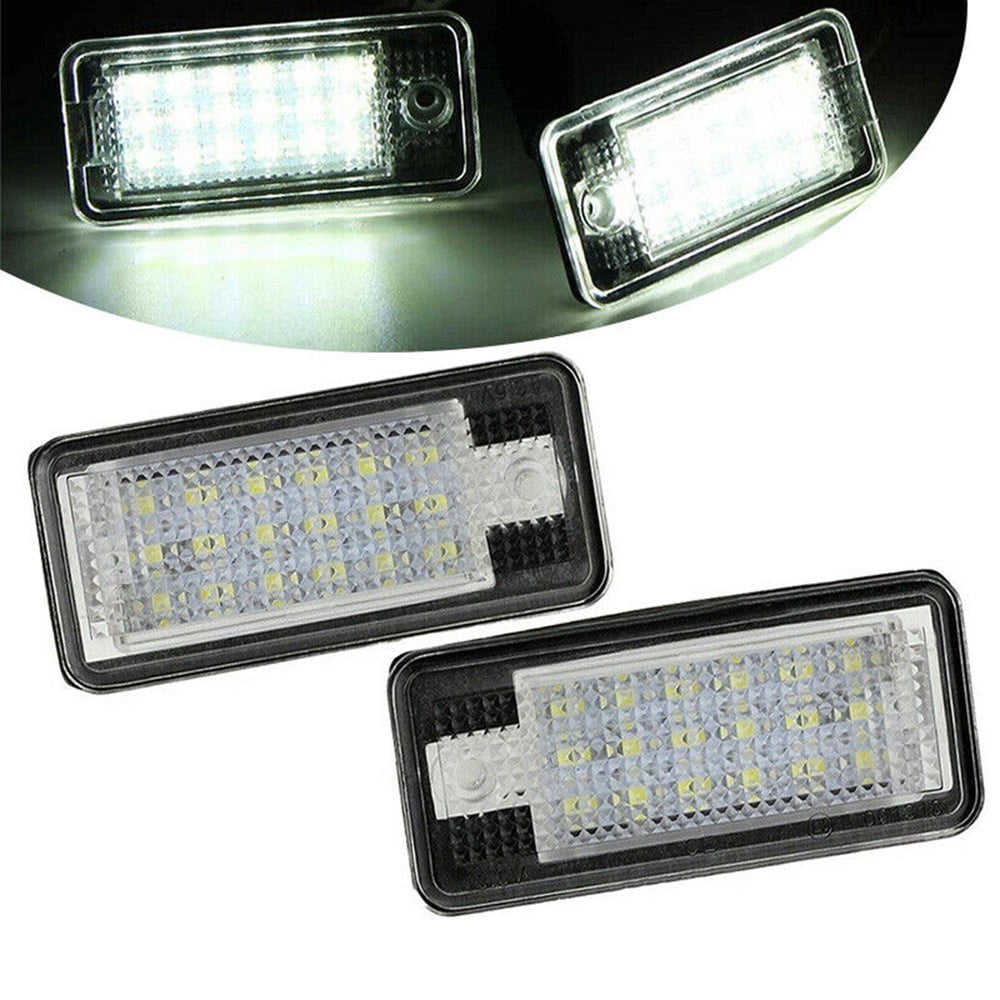 18LED 5050 SMD License Plate Number Light Lamp For Audi A3 S3 A4 S4 B6 B7 A6 Q7