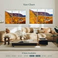 thumbnail image 4 of Elephant Stock Autumn Bear Mountainscape Wall Art - Horizontal Multi Panel Canvas - 3 Pieceliving Room Wall Decor - Photography Nature Multi Panel - Orange And Blue Decor - 50" x 32", 4 of 8