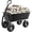 Black, variant on Memoryfield 600 lb Heavy Duty Poly Garden Dump Cart with 10" All-Terrain Wheels, Utility Yard Wagon, Tow Behind ATV Lawn Tractor, Black