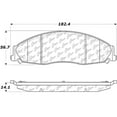 thumbnail image 2 of Centric 105.0921 Posi-Quiet Ceramic Brake Pad with Shims, 2 of 4