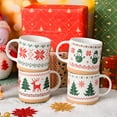 thumbnail image 6 of Gingprous Set of 4 Elf Christmas Coffee Mugs Set, Ceramic Christmas Mug, Festive Elf Mugs, Family Gifts for Christmas, 6 of 9