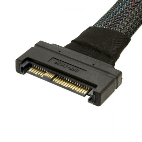 FVH U.2 U2 SFF-8639 NVME PCIe SSD Cable Male to Female Extension 50cm 68pin