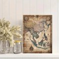 thumbnail image 2 of Qisvanset 12x16 Inch Great Wave Red Sun Ocean Canvas Print Wall Art, 2 of 5