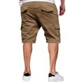 thumbnail image 5 of HKYNLAG Men's Cargo Shorts 2026 Casual Classic Drawstring Elastic Waist Summer Hiking Work Short with 6 Pockets Brown 2XL, 5 of 5