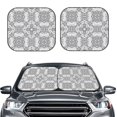 thumbnail image 2 of Windshield Sun Shade, Circular Pattern A Foldable Car Sun Shade Windshield For Front, 2 Pieces, 2 of 4