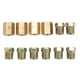thumbnail image 2 of Conector de línea de freno Aramox 12 piezas 7/16 in-24 hilos Surtido de accesorios de línea de freno Accesorios de automóvil de latón para tubo de freno de 1/4 pulgada ANGGREK Otros, 2 of 8