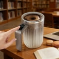 thumbnail image 2 of zhangmingg Rechargeable Self Stirring Mug with Digital Temperature Display for Automatic Mixing of Hot Drinks, 2 of 5