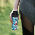 thumbnail image 6 of KLL Hawaiian Style Pattern 18oz Insulated Water Bottle, Stainless Steel Sports Water Cup Flask with Spout and Handle Lid for Sports Travel Car& School, 6 of 7