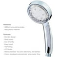 2 Pack LED Shower Head,Led Light Shower,Temperature Controlled Colour