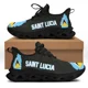 thumbnail image 1 of Zapatillas deportivas de malla con cordones y estampado de la bandera de Santa Lucía para niñas, zapatos de plataforma informales, ligeros y cómodos para mujer, 1 of 6