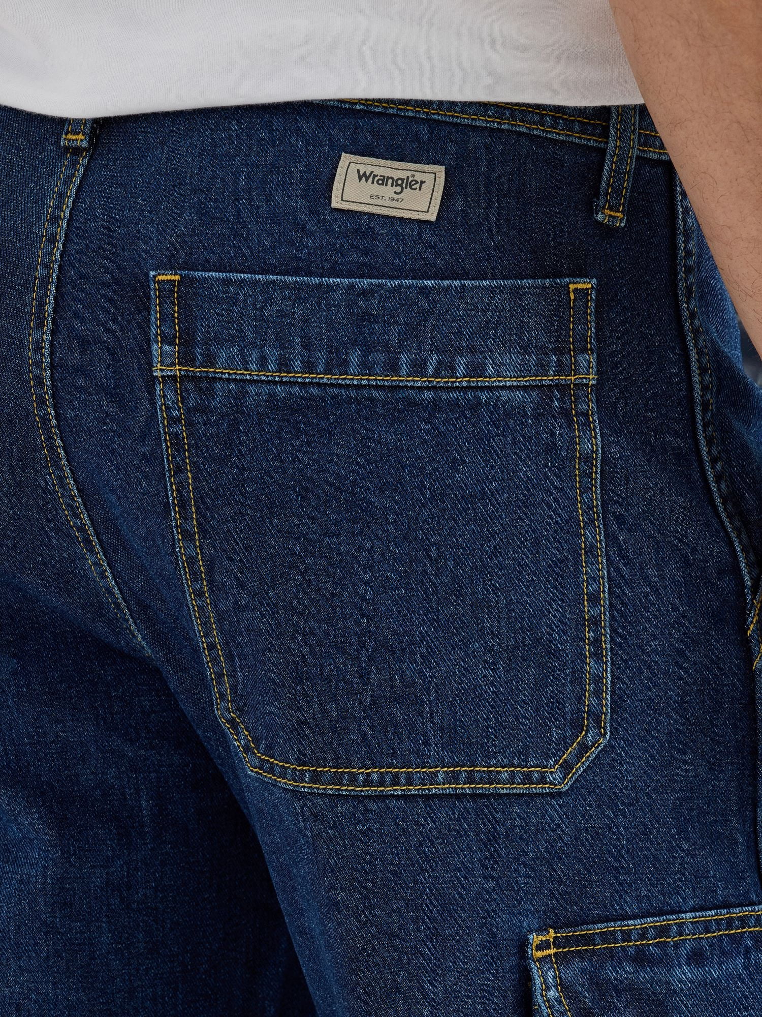 Wrangler® Men's Straight Leg Denim Cargo Pants