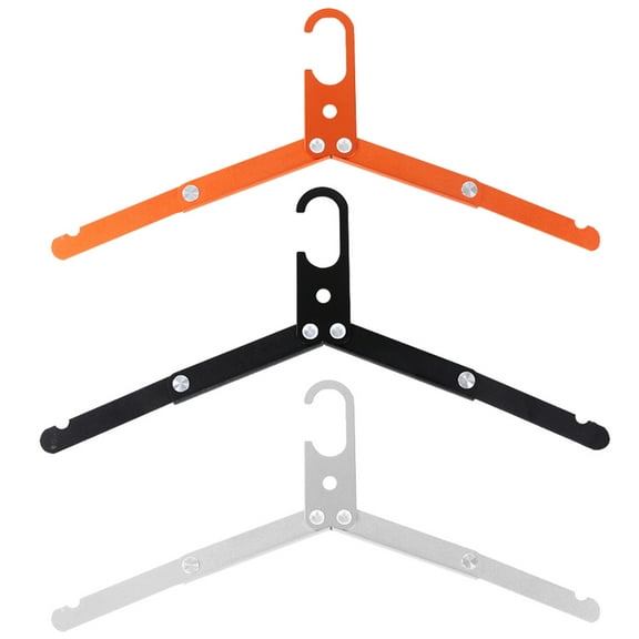 3-Pack Metal Travel Coat Hangers Folding Clothes Hangers Portable Space-Saving Design for