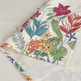 thumbnail image 4 of Floral Table Cloth Rectangle Table Fabric Tablecloth, Cotton Linen Washable Wrinkle Resistant Decorative Table Cover for Patio Kitchen Dining Parties, Indoor Outdoor(54" x 72"), 4 of 6