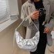 thumbnail image 4 of Bolsos de hombro para mujer Bolsos con cordón para las axilas Monedero de bola de masa hervida (Plata) Ndcxsfigh Para Estrenar, 4 of 6