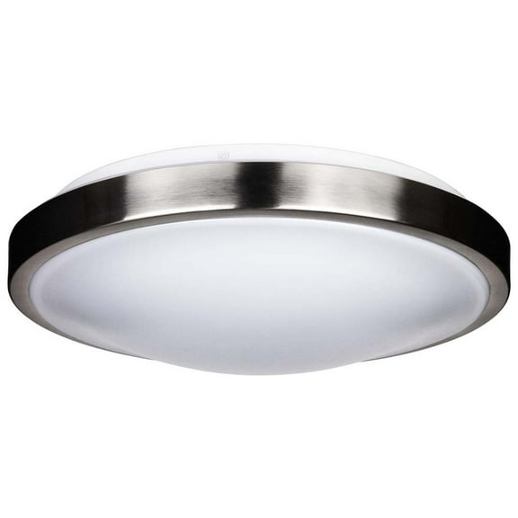 Sunlite 49151-SU 15w LED Ceiling Fixture Brushed Nickel Trim Cool White 4000k