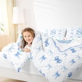 thumbnail image 3 of Manfei Kawaii Ribbon Bow Personalized Initial S Twin Bedding Sets 7-Piece for Girls,Romantic Geometric Plaid Bow Tie Bedding Comforter Set for Kids Teens,Lightweight Room Decor, 3 of 7