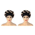 thumbnail image 3 of Guardurnaity Women African Turban Head Wrap Head Hair  Braid Beanie Cover Scarf Sequin Type2, 3 of 6