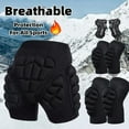 thumbnail image 2 of Ski Hip Protector Pants Prevention Butt Ice Scooter Sports Children's Protective Gear Knee Elbow Wrist Pads Cycling Skating (3pcs,S), 2 of 7
