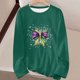 thumbnail image 5 of Xuyuer Carnival Womens Long Sleeve Shirts Fall Outfits 2025 Tops Fashion Clothing Crewneck Tee Blouses, 5 of 5