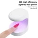 thumbnail image 3 of Guardurnaity Secador de uñas 3 LED en forma de arte escritorio portátil viaje manicura lámpara máquina principiante profesional Gel polaco luz Protección de la piel Blanco, 3 of 6
