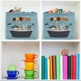 thumbnail image 6 of Yayeee 2 Pack Canvas Storage Basket with Handles for Shelves Fabric Bins Closet Organizer, Pirate Animals, 6 of 8